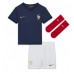France Aurelien Tchouameni #8 Replica Home Stadium Kit for Kids World Cup 2022 Short Sleeve (+ pants)